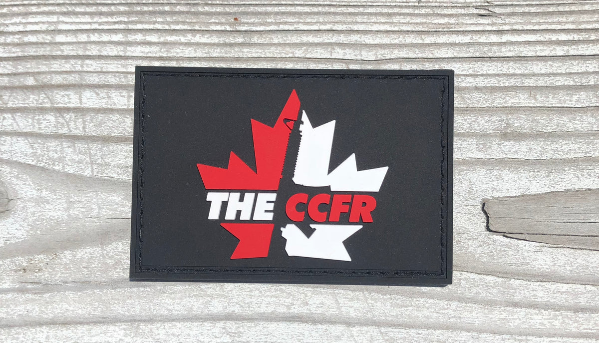 CCFR Logo 3 X 2 PVC Patch Canadian Coalition For Firearm Rights ccfr-logo-3-x-2-pvc-patch-canadian-coalition-for-firearm-rights