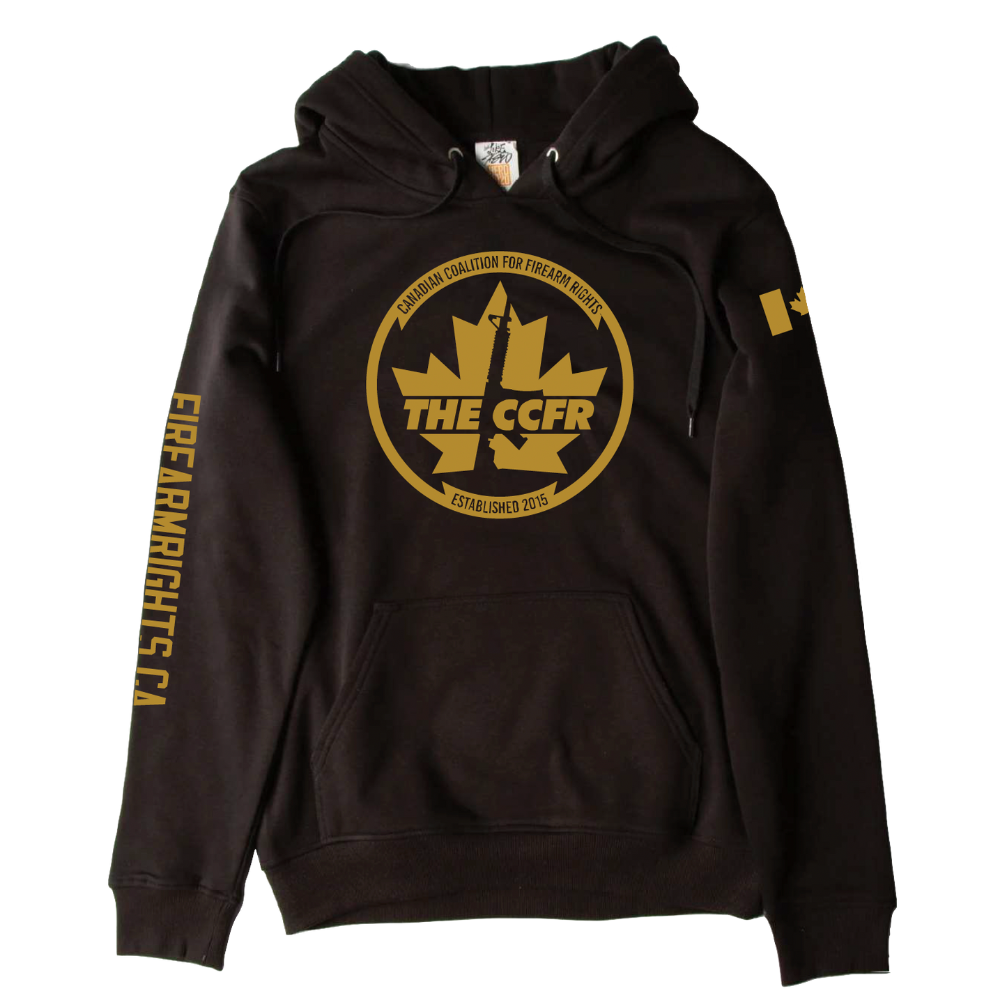 Black Gold CCFR Logo Hoodie