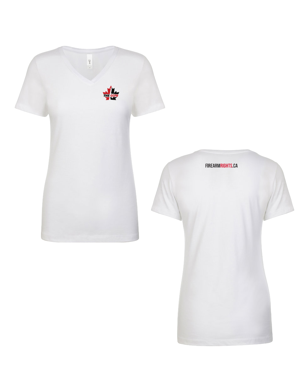 Ladies Bold Logo CCFR Tee - White