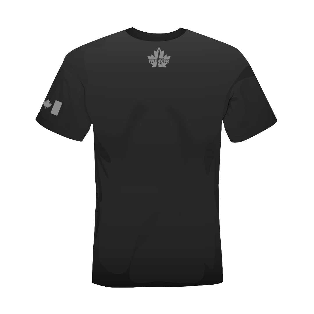 CCFR Human Rights Support T-Shirt - Grey on Grey Shotgun