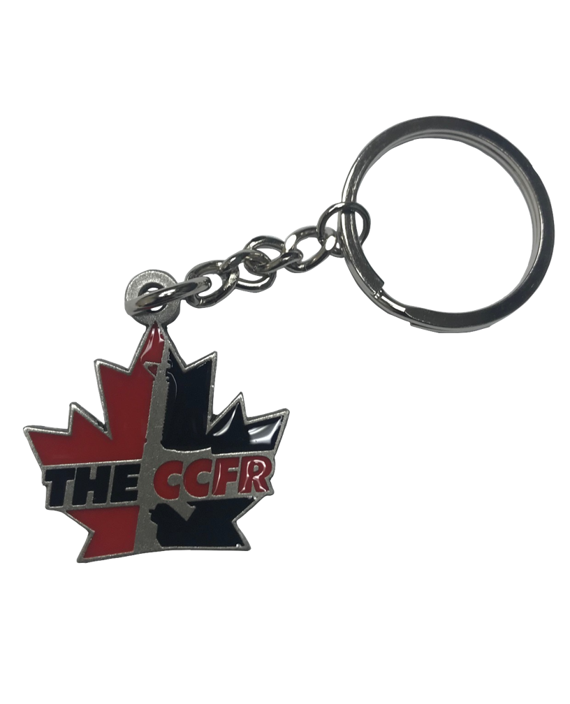 Colour Filled Solid Pewter CCFR Keychain