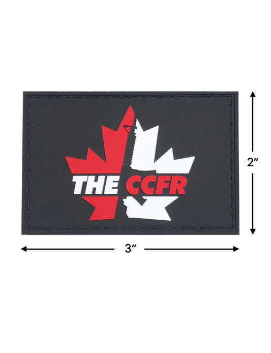 CCFR Logo 3" x 2" PVC Patch