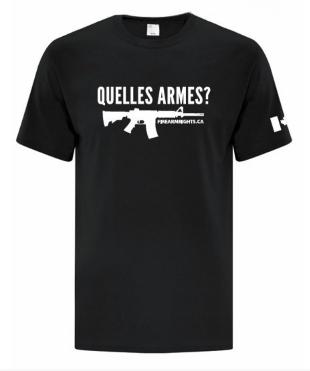 Men's Black Quelles Armes? Tee