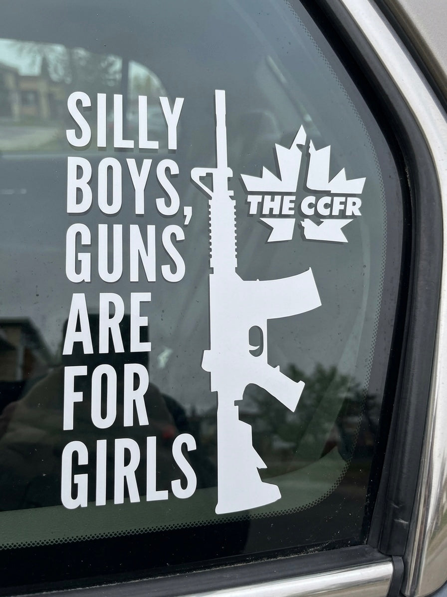 CCFR "Guns Are For Girls" Transfer Sticker