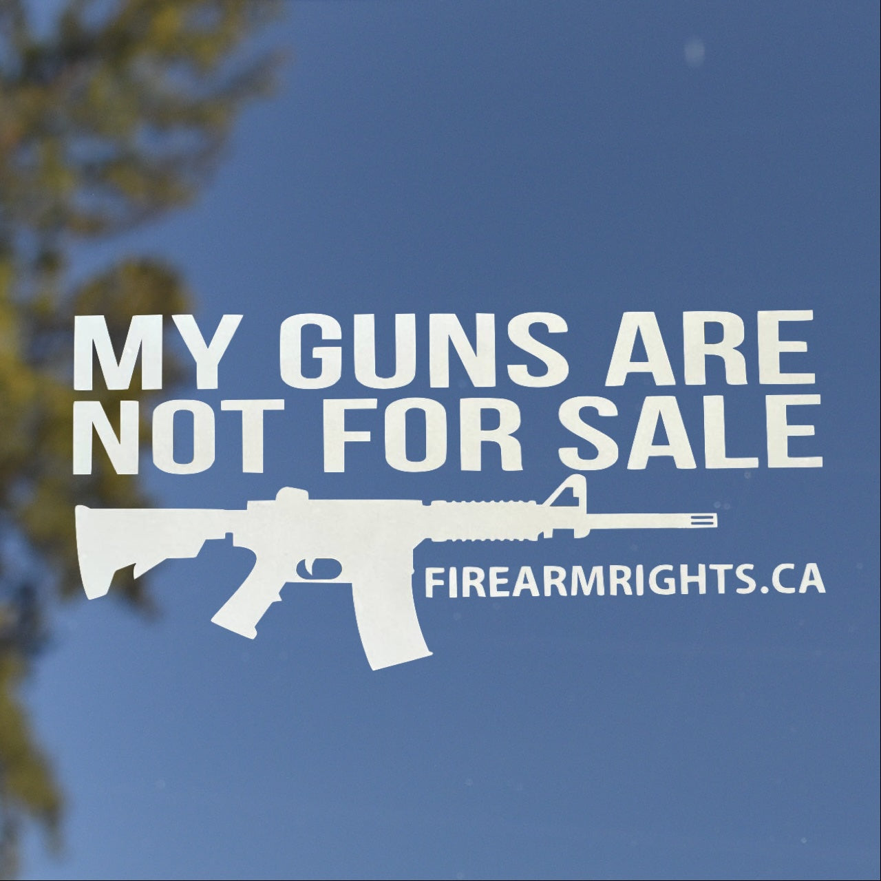 'Not for Sale' Transfer Sticker – Canadian Coalition for Firearm Rights