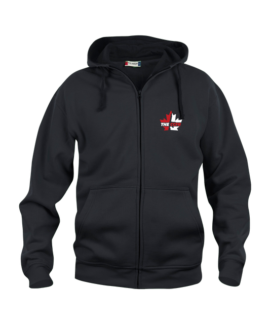 Black CCFR Logo Full Zip Hoodie
