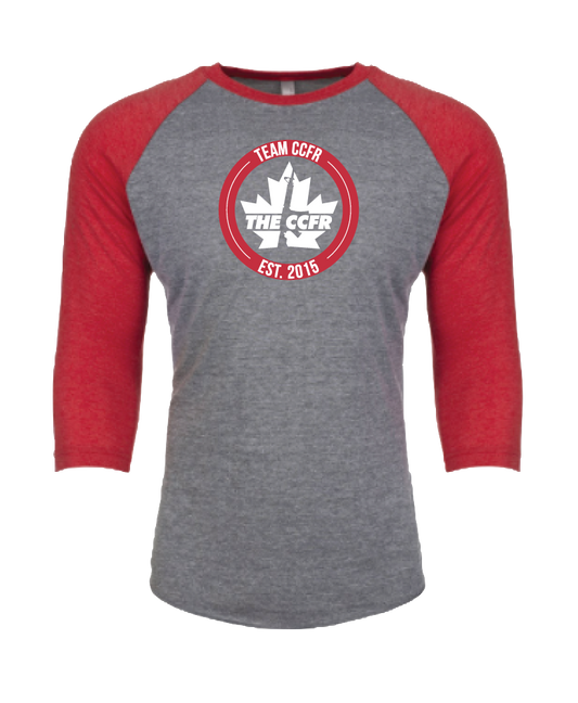 Red/Grey Unisex Raglan Tee