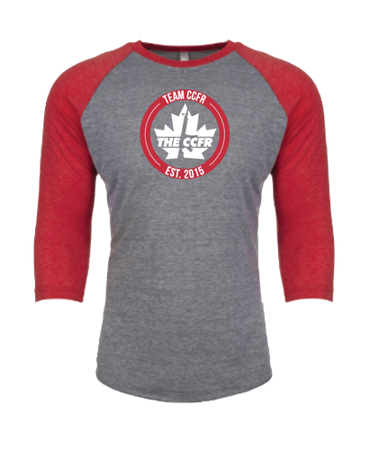 Red/Grey Unisex Raglan Tee