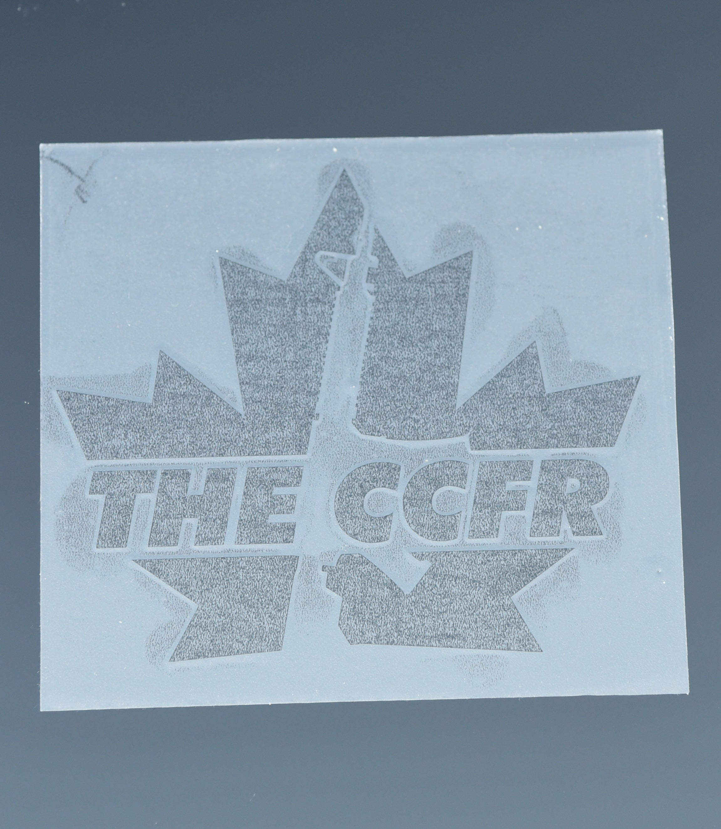 Bold CCFR Logo Transfer Sticker – Canadian Coalition For Firearm Rights