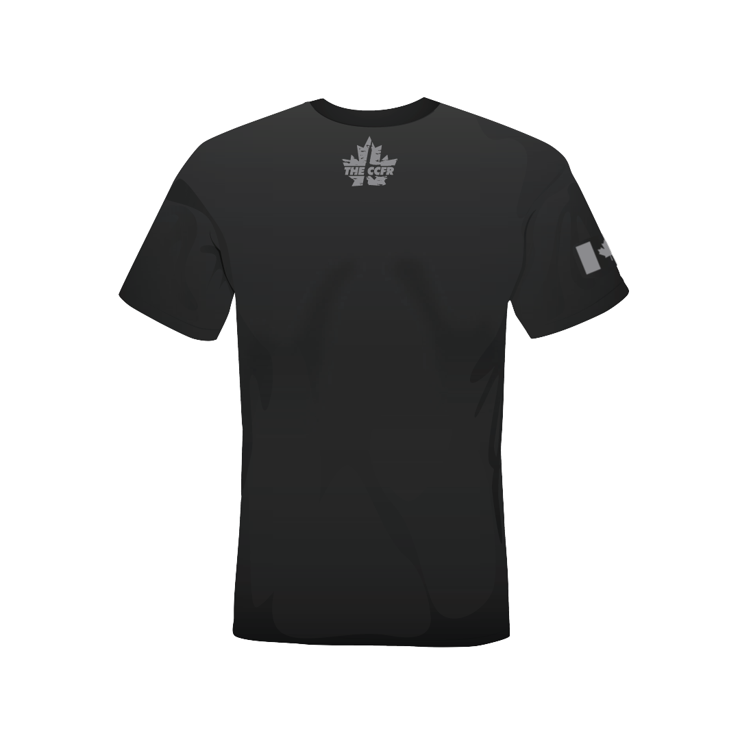 CCFR Human Rights Support T-Shirt - Grey on Grey