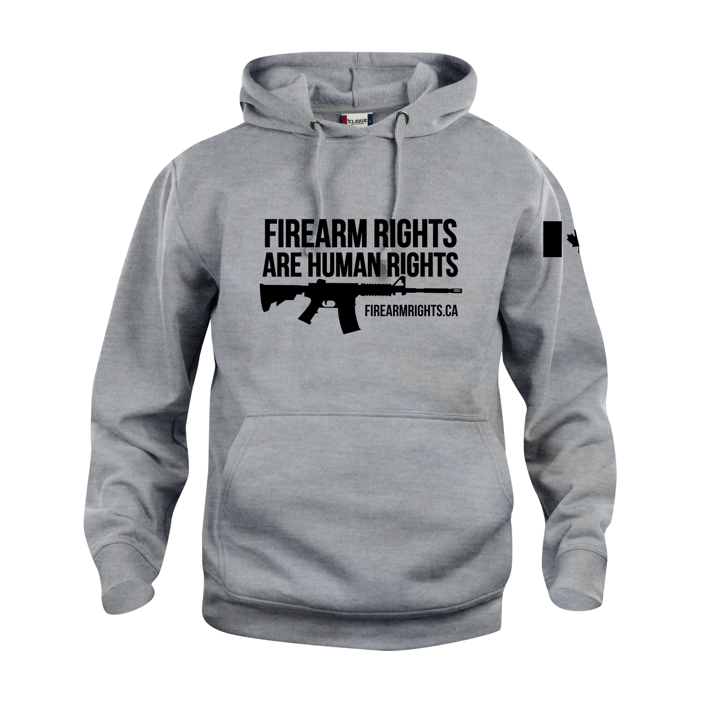 Grey CCFR Human Rights Hoodie 2.0