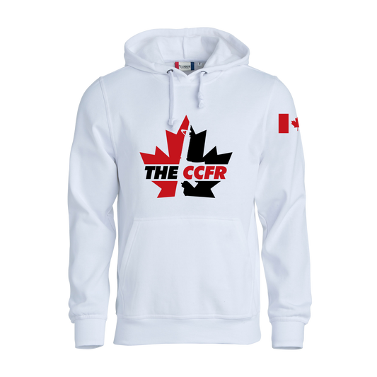 White Bold CCFR Colour Logo Hoodie