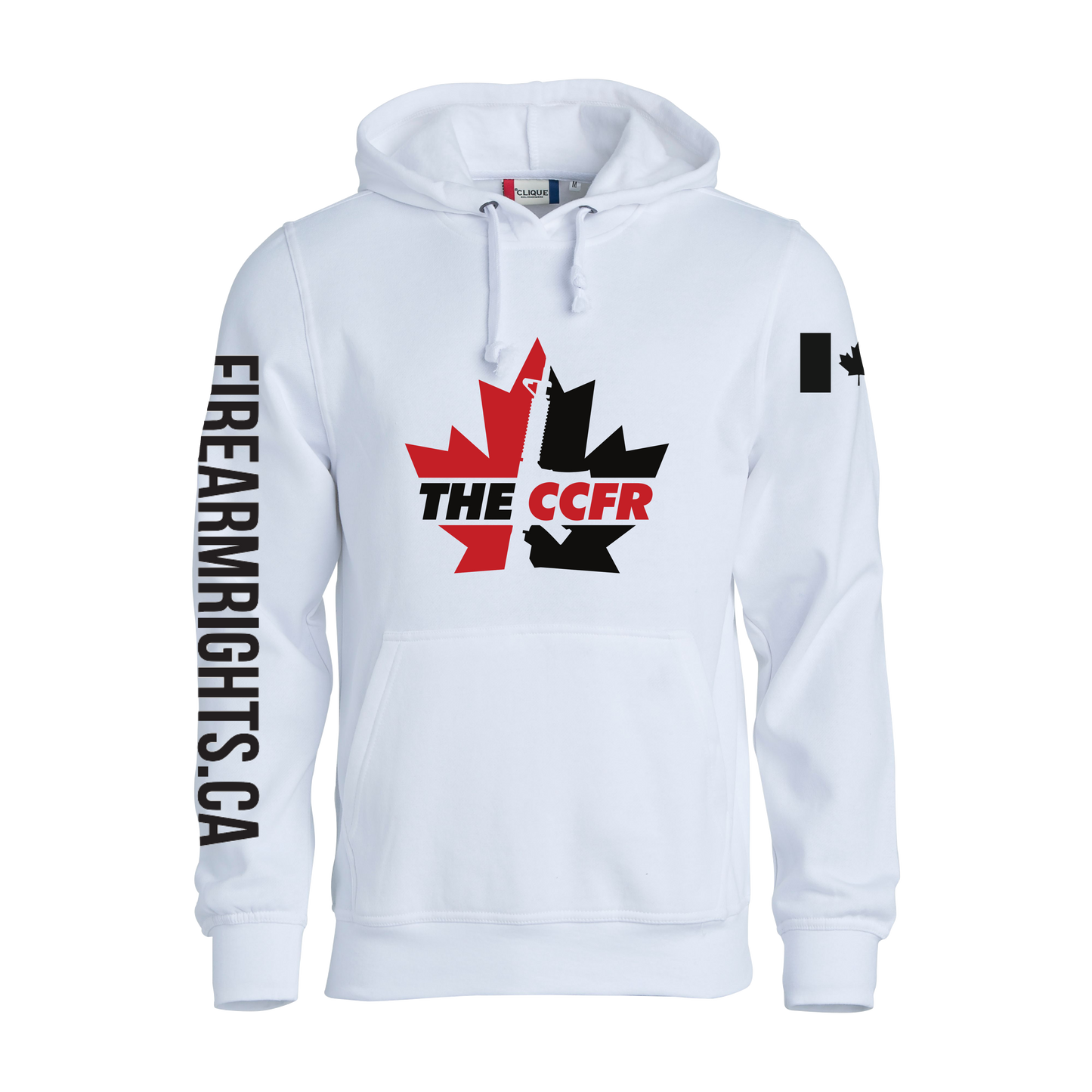 White Bold CCFR Colour Logo Hoodie
